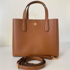 Tory Burch warm cognac small tote